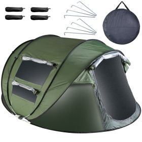 Pop Up Tent Automatic Setup Camping Tent Waterproof Instant Setup Tent (Color: Gree, Type: 5 to 8 Person)