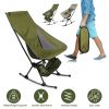 Portable Camping Rocking Chair 198LBS Weight Capacity Included Carry Bag High