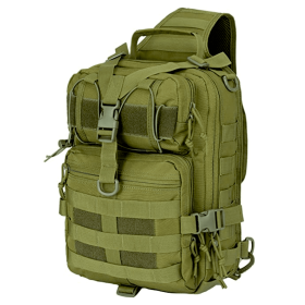 Medium Sling Shoulder Bag for Outdoor Daypack and Backpacking - 5L Capacity (Color: Green)
