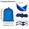 1pc Outdoor Camping Hammock Portable Nylon Parachute Hammock 106X55in