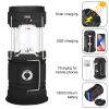 Solar LED Camping Light Portable Camping Lamp USB Rechargeable Flashlight