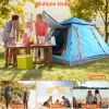 Foldable Waterproof Tent for 4-5 People with 2 Mosquito Nets