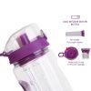 Fruit Infuser Water Bottle 32OZ Juice Shaker Sport with Flip Top Lid