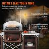 VEVOR Camping Kitchen Table Folding Outdoor Cooking Table with Storage