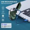 1pc Waterproof Windproof Lighter USB Rechargeable Dual Arc Lighter