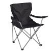 Foldable Beach Chair with Detachable Umbrella Armrest Adjustable Canopy Stool