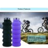 Retractable Water Bottle for Outdoor Sports - 500ml Portable Design