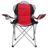 Foldable Camping Chair Heavy Duty Steel Lawn Chair Padded Seat Arm Back