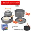 Outdoor portable 2-3 person camping stove cover pot picnic cooker non stick