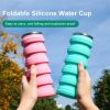Foldable Silicone Water Cup for Travel, Cycling, and Running - 480ml