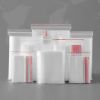 100 Pcs Plastic Resealable Zipper Bags for Restaurant Supplies
