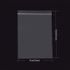 100 Pcs Plastic Resealable Zipper Bags for Restaurant Supplies