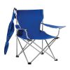 Foldable Beach Chair with Detachable Umbrella Armrest Adjustable Canopy Stool