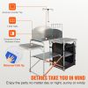 VEVOR Camping Kitchen Table Folding Outdoor Cooking Table with Storage