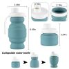 Portable Silicone Folding Cup 320ml Mini Outdoor Picnic Tableware Box Travel