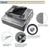 Heavy Duty Poly Tarp with Silver and Black Sides
