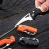 Serrated Pocket Knife Hook Blade Utility Knife Folding Camping Knife Parcel
