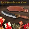 Qulajoy Boning Knife Hand Forged Camping Knife 7Cr17MOV Blade Dragon Head Handle