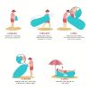 Camping Inflatable Sofa Lazy Bag 3 Season Ultralight Down Sleeping Bag Air