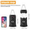 Solar LED Camping Light Portable Camping Lamp USB Rechargeable Flashlight