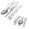 Camping Cookware Mess Kit with Lightweight Aluminum Pot and Utensils