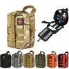 Tactical First Aid Pouch Detachable Medical Pouch Kit Utility Bag (Bag Only)