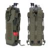 1pc Molle Water Bottle Bag Travel Camping Hiking Kettle Holder Carrier Pouch