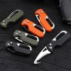 Serrated Pocket Knife Hook Blade Utility Knife Folding Camping Knife Parcel