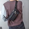 1pc Unisex Multifunctional Canvas Waist Bag Fanny Pack for Outdoor Activities