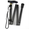 Foldable Lightweight Walking Stick Trekking Pole With Rubber Tip Adjustable
