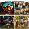 3-in-1 Camping Campfire Grill with Stainless Steel Grills