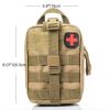 Tactical First Aid Pouch Detachable Medical Pouch Kit Utility Bag (Bag Only)