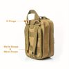 MOLLE Tactical First Aid Bag Detachable Medical Kit with Emergency Supplies
