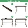 Portable Aluminum Camping Table for 4-6 People with Carrying Bag