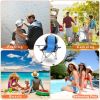 Foldable Camping Chair Heavy Duty Steel Lawn Chair Padded Seat Arm Back