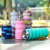 Foldable Silicone Water Cup for Travel, Cycling, and Running - 480ml