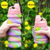 Collapsible Silicone Water Cup for Outdoor Sports - 500ml Capacity