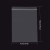 100 Pcs Plastic Resealable Zipper Bags for Restaurant Supplies