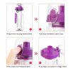Fruit Infuser Water Bottle 32OZ Juice Shaker Sport with Flip Top Lid