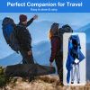 Foldable Beach Chair with Detachable Umbrella Armrest Adjustable Canopy Stool