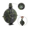 Collapsible Military Water Bottle Silicone Water Kettle Canteen with Compass