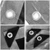 Heavy Duty Poly Tarp with Silver and Black Sides