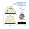 Lightweight Dome Camping Tent for 4 People – Easy Setup & Weather-Resistant