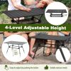 Adjustable HeavyDuty Outdoor Folding Camping Table