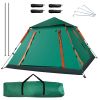 Foldable Waterproof Tent for 4-5 People with 2 Mosquito Nets