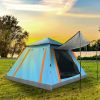 Foldable Waterproof Tent for 4-5 People with 2 Mosquito Nets