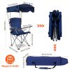 Foldable Beach Canopy Chair Sun Protection Camping Lawn Canopy Chair 330LBS Load