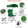 Foldable Beach Canopy Chair Sun Protection Camping Lawn Canopy Chair 330LBS Load