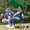 Foldable Beach Canopy Chair Sun Protection Camping Lawn Canopy Chair 330LBS Load