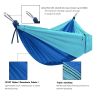 1pc Outdoor Camping Hammock Portable Nylon Parachute Hammock 106X55in